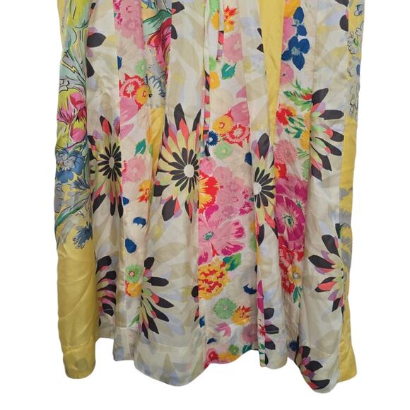 Johnny Was Multicolor Silk Floral Sleeveless Loose Fit Slip Dress Size XS - Picture 7 of 10